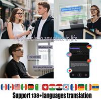 Lunettes Intelligentes de Traduction IA SHR avec Verres Photochromiques, Prise en Charge de Plus de 160 Langues, Traduction en Temps Réel, Appels Mains Libres et Musique