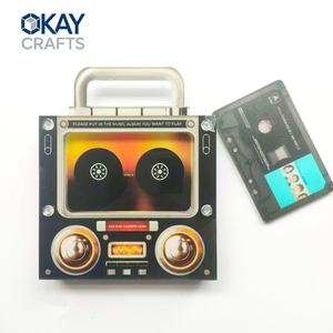 Aimant de réfrigérateur en vinyle de style ancien, aimant de réfrigérateur musical, autocollant magnétique puissant, décoration - Product Image 1