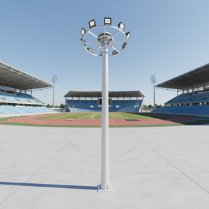 เสาไฟ LED เชิงพาณิชย์ LECUSO 10M-40M แบบเสาสูง ชุบกัลวาไนซ์แบบจุ่มร้อน รับประกัน 10 ปี ระดับมืออาชีพ 10 เมตร - Product Image 1