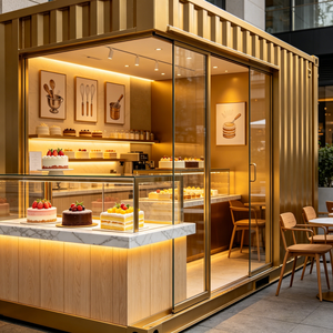 Contenedor Comercial Móvil de 20 pies/40 pies, Casa y Tienda, Hecho de Acero y Panel Sándwich - Product Image 2