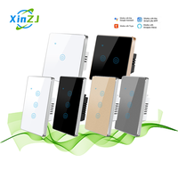 XZJ personnalisation EU UK US prise Thermostat maison lumière tactile Tuya gradateurs Zigbee Wifi interrupteur intelligent interrupteur Inteligente