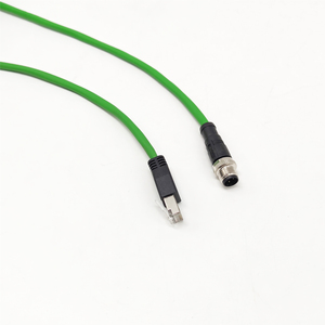 Cable Ethernet Industrial <span class=keywords><strong>M12</strong></span> a <span class=keywords><strong>RJ45</strong></span> de 20 m, Recto, 4 Pines, Macho, Código D, Flexible, para Cámaras Industriales - Product Image 6