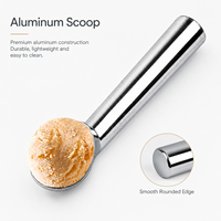 Aluminium zelfontdooiende dessertlepel voor ijs, watermeloen, fruit, keukenijslepel, gereedschap