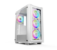 Casing PC Gaming Desain Ventilasi Udara Penuh Aliran Tinggi dengan Manajemen Kabel, Casing PC ATX