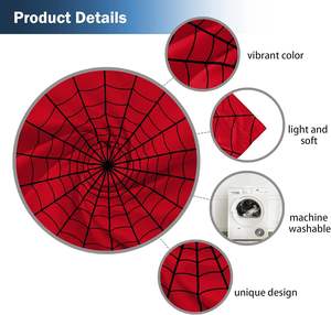 <strong>Superhero</strong> Window <strong>Curtains</strong> Kids Boys Girls Red Spider Web Baby Living Room Bedroom Nursery Toddler Drapes Party Decor 2 Panels - Product Image 5