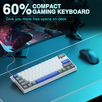 Clavier de jeu mécanique filaire AULA WIN60 WIN68 HE à interrupteurs magnétiques, taux de polling 8K, faible latence, RGB personnalisable, déclenchement rapide