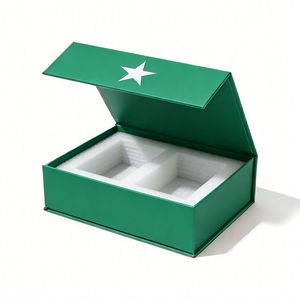Custom High Quality Luxury Rigid Cardboard Gift Packaging Box with Magnetic Lid Handle for <b>Present</b> High Quality Paper <b>Boxes</b> - Product Image 1