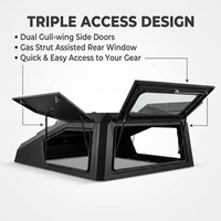 Aluminum Truck Bed Topper Truck Canopy Shell Pickup Tacoma Camper Top for Hilux / Tacoma / Dodge Ram / Amarok / Tundra / F150