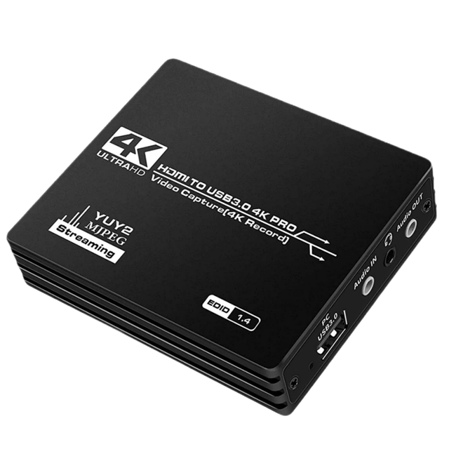 4K USB 3.0 Video Capture Card for OBS Capturing Game Live Streaming 1080P 60fps 4K 30HZ HD Record HDMI Video Capture Grabber