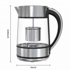 Hervidor de agua eléctrico de vidrio para cocina, tetera eléctrica inteligente con Control de temperatura <span class=keywords><strong>Variable</strong></span>, mantiene el calor, 1.7L - Product Image 6