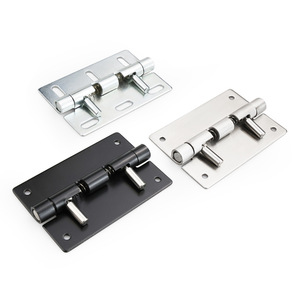 Bisagra de mariposa de acero inoxidable con resorte elástico de 180 grados para puertas y ventanas, herrajes K256, acabado negro y plateado - Product Image 1