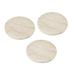 Posavasos de mármol de Color Beige, juego personalizado al mejor precio de fábrica - Product Image 1