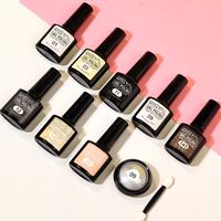 Kit de vernis à ongles semi-permanent 8 couleurs 7,3 ml en gros, vegan, avec logo personnalisé, pour marque privée