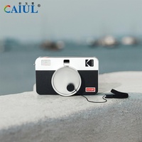 Étui en cuir professionnel antichoc, anti-poussière et anti-rayures avec cordon pour objectif d'appareil photo Caiyoule Kodak MS200/C210R