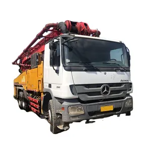 Доступный по цене использованный бетононасос 49 м, бетононасос для грузовика, бензонасос для шасси, грузовик для продажи