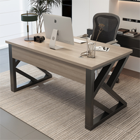 Meubles Foshan bureau de direction moderne en bois de noyer bureau à domicile contemporain poste de travail bureau minimaliste pour jeux sur ordinateur