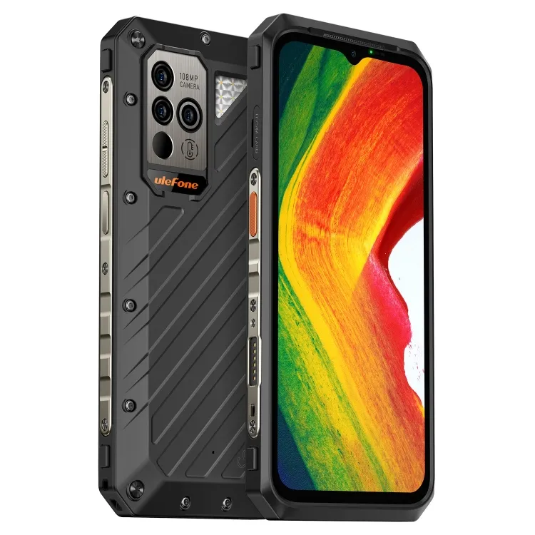 Nuovo termometro senza contatto per telefono robusto 5G di alta qualità 108MP fotocamera 12GB + 256GB Ulefone Power Armor 18