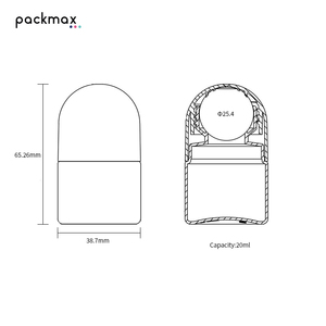 Flacon roll-on vide en PP de 20 ml - Flacon à bille rechargeable pour huiles essentielles, déodorants et parfums corporels - Emballage cosmétique - Product Image 4