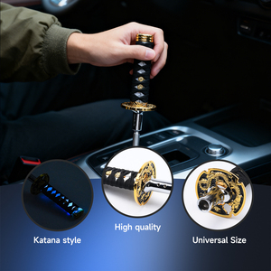 Araba Modifikasyonu LED Işıklı Vites Topuzu Samuray Tarzı Kısa Vites Kolu - Product Image 4