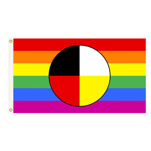 Vente directe d'usine de drapeaux indigènes canadiens, drapeaux d'intérieur et d'extérieur, 3x5 pieds, drapeaux durables et de haute qualité - Product Image 1