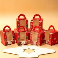 Op maat gemaakte kartonnen doos met compartimenten voor chocolade, snoep, noten en gedroogd fruit.
