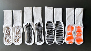 Custom Logo Youth Children Midi Crew Grip Soccer <strong>Football</strong> <strong>Socks</strong> Black <strong>Yellow</strong> Striped Compression OEM - Product Image 6