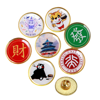 Épingle en émail dur scintillante personnalisée Épinglette en émail doux Badge en métal de dessin animé Broche en émail plaqué or Épinglette