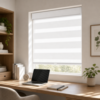 Stores enrouleurs zébrés sans fil à ressort de haute qualité, double couche jour et nuit, pour la décoration intérieure de la maison