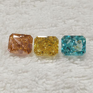 Pierre synthétique de couleur Paraiba, coupe octogonale en glace pilée, pierre en zircone cubique, pierre en vrac pour la fabrication de bijoux - Product Image 4