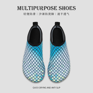 Chaussures aquatiques à séchage rapide pour hommes et femmes, chaussettes aquatiques antidérapantes à semelle souple pour la plage, la natation, la plongée avec tuba, le surf, le yoga, la randonnée - Product Image 4