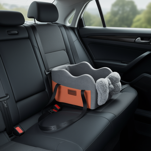 Siège auto pour chien Dog Booster 8 Lbs, housse de siège arrière pour animaux de compagnie avec console centrale pour le confort des petits chiens - Product Image 2