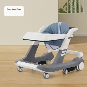 Andador para bebés con patas en forma de O, antivuelco y con disco musical, ligero y plegable, apto para sentarse. - Product Image 4