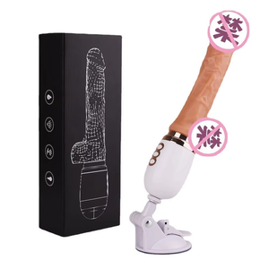 Femmina <span class=keywords><strong>Mini</strong></span> cannone macchina di pompaggio automatico <span class=keywords><strong>Dildo</strong></span> a mani libere ventose elettrico retrattile vibrazione masturbatore per adulti - Product Image 2
