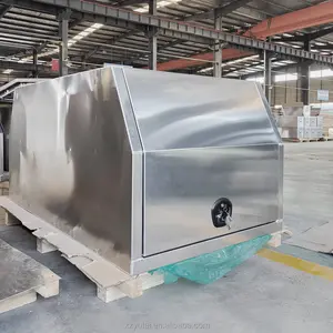 चीन कारखाने कस्टम एल्यूमीनियम चंदवा उपकरण बॉक्स दोहरी टैक्सी Ute ट्रक ट्रेलर टूलबॉक्स