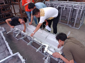 맞춤형 로토 몰드 LDPE 플라스틱 큰 원형 구조 플라스틱 보트 몰드 카누 회전 금형 - Product Image 5