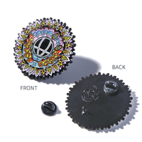 Nouveau métal artisanat événement paillettes rondes Badge broches impression Souvenir motif personnalisé anniversaire cadeau mariage produits métalliques Gua