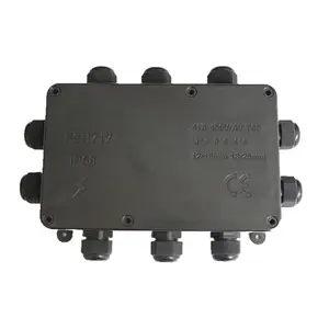 10 holders customization Plastic Dustproof IP67 Enclosure Electric Wire Cable Outdoor Big IP68 Waterproof Junction Box