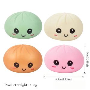 Jouets anti-stress en forme de boulettes de raviolis et de pains bao, jouets sensoriels en forme de nourriture avec kit de cuisson vapeur - Product Image 6