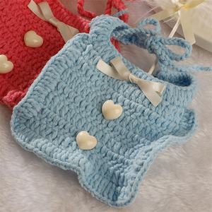 Nouvelles ventes d'usine personnaliséesPet automne/hiver tricoté écharpe Pet Crochet collier <span class=keywords><strong>princesse</strong></span> bavoir collier pour animaux de compagnie - Product Image 6