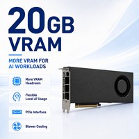 Carte graphique de serveur RTX 3080 20G haute performance pour l'IA, avec mémoire vidéo GDDR6 et ventilateur de refroidissement, neuve