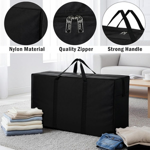 Custom Logo Large Capacity Zipper Clothing Storage <b>Bag</b> Custom Heavy-Duty Storage <b>Bags</b> with Zippers Handles for Efficient <b>Moving</b> - Product Image 6