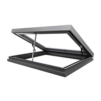 Trappe d'entretien de toit en alliage d'aluminium de conception moderne lucarne 50x50cm couverture de toit de lucarne de maison toit résidentiel