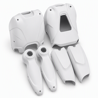 Coque de robot imprimée en 3D, futuriste, DIY, boîtier robotique, conception technologique personnalisée, pièces de prototypage pour projets de robots intelligents