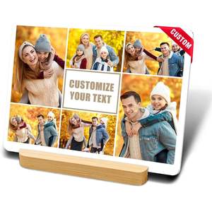 Collage de imágenes de metal personalizable imprime marcos de fotos personalizados para los amantes de los Amigos de la familia - Product Image 1