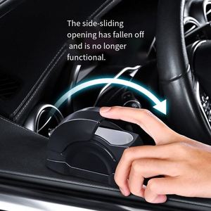 Cendrier moderne de haute qualité en ABS et métal avec lumière LED, coupe-vent et anti-cendres, pour utilisation à la maison et dans les véhicules - Product Image 4