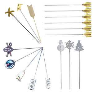 Diseño de Programa de <span class=keywords><strong>Bar</strong></span> Personalizado, Servicio Integral, Palillos de Frutas y Cócteles de Metal Coloridos en Dorado, Plateado y Negro - Product Image 4