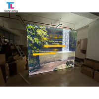 Stand d'exposition pour salon professionnel, stand d'exposition rétroéclairé en aluminium, stand de foire, stand d'exposition, mur d'affichage portable pour événement
