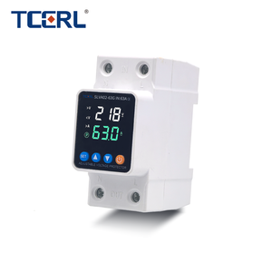 Einstellbarer Spannungsschutz 110V <span class=keywords><strong>220V</strong></span> Über-/Unterspannungsschutz Überstromschutz Automatische Rückstellung DIN-Schiene 63A <span class=keywords><strong>AC</strong></span> 80-300V - Product Image 1