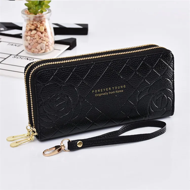 custom new style pu leather fancy women's wallets