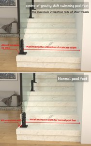 Rampe en verre moderne en acier inoxydable avec embouts pour <span class=keywords><strong>escalier</strong></span>, balcon, villa, <span class=keywords><strong>piscine</strong></span>, hôtel, usage extérieur - <span class=keywords><strong>Installation</strong></span> DIY - Product Image 4